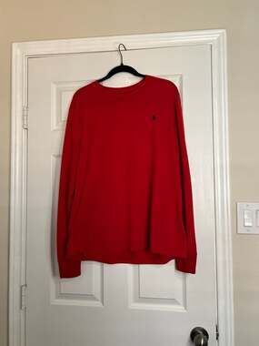 Polo Ralph Lauren Performance Men's Long Sleeve Red T-Shirt